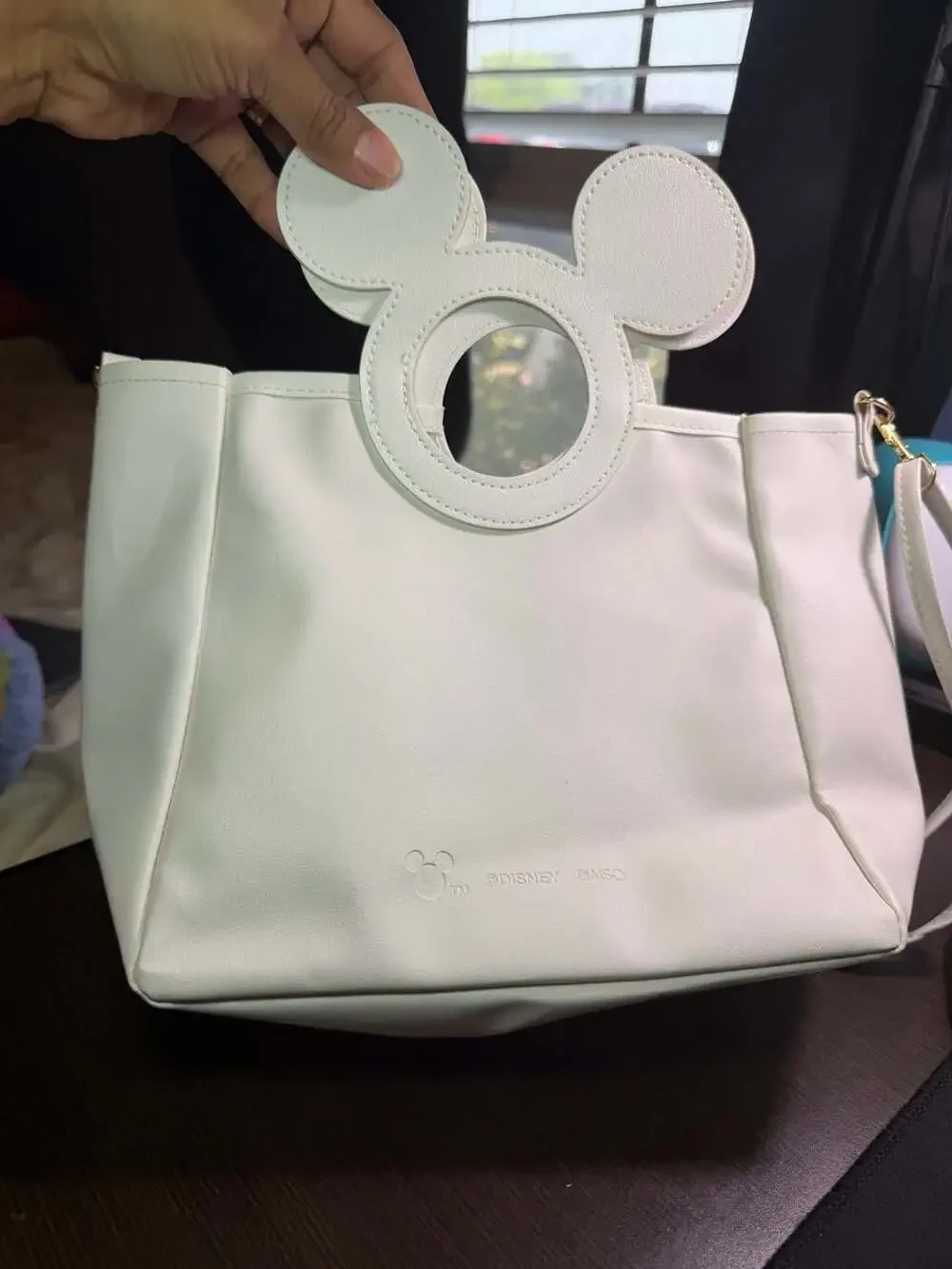 Disney Daiso Mickey Mouse Clear Tote Bag with Shoulder Strap